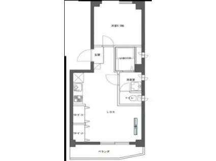 プチコーポ(1LDK/2階)の間取り写真
