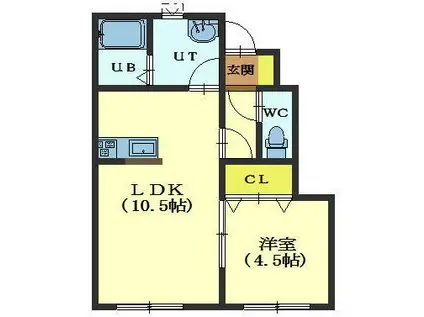 MKOII(1LDK/1階)の間取り写真