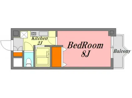 田中興産第11ビル(1K/4階)の間取り写真