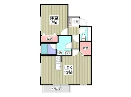 東京メトロ日比谷線 三ノ輪駅 徒歩6分 11階建 築30年(1LDK/11階)の間取り写真
