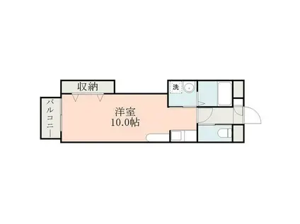 マーカス京町(ワンルーム/4階)の間取り写真