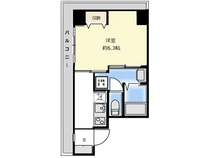 オアーゼ梅田東(1K/3階)の間取り写真