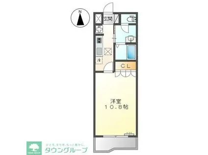 IVY COURT(1K/2階)の間取り写真