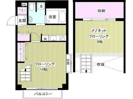 プリマヴェール相模台(2K/4階)の間取り写真