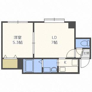RITZ 2・2(1LDK/2階)の間取り写真