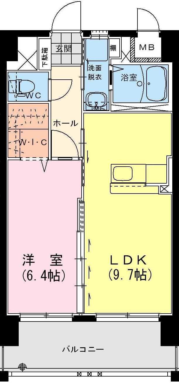アンシャンテ・S(1LDK/3階)の間取り写真