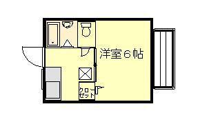 シティハイツ相葉II(1K/1階)の間取り写真