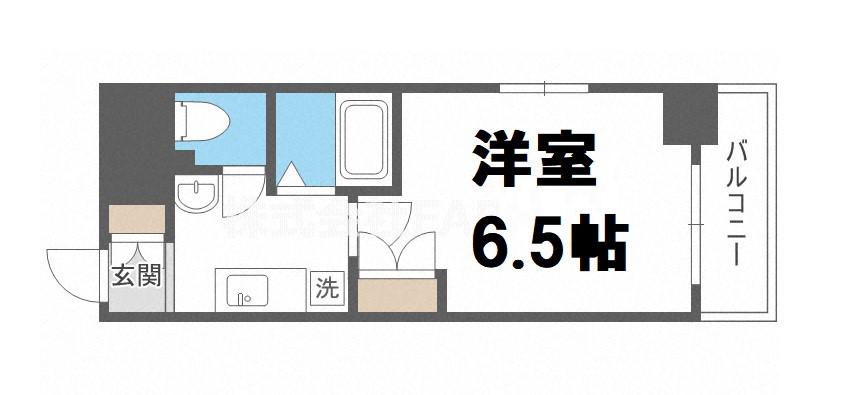 エスリード難波駅前(1K/10階)の間取り写真