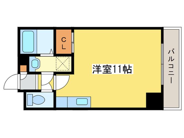 セントポーリア カルーア(ワンルーム/5階)の間取り写真