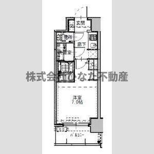 S-RESIDENCEドーム前千代崎(1K/3階)の間取り写真