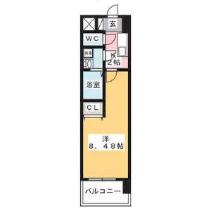 マリオン千代田(1K/2階)の間取り写真