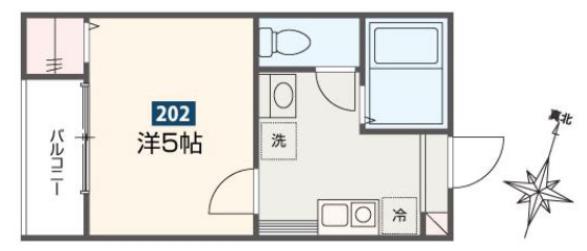CASA TSUMUGI(1K/2階)の間取り写真