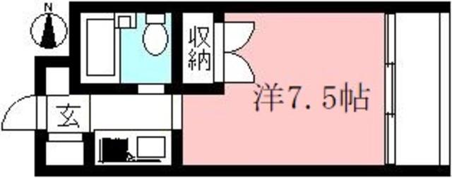 グリーンヒルズセイセキ(1K/2階)の間取り写真