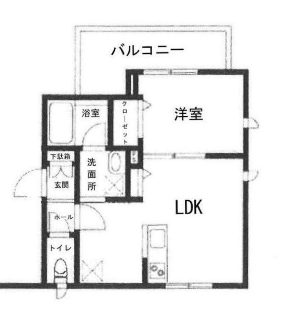 GRACE IKEJIRI(1LDK/3階)の間取り写真