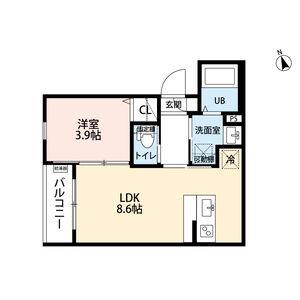 ROBOT HOME 新守山(1LDK/2階)の間取り写真