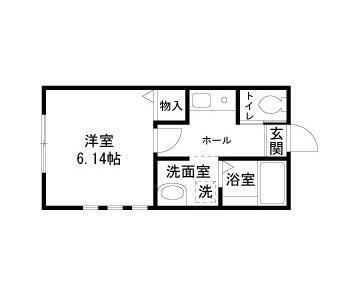 メゾンS・K(1K/1階)の間取り写真