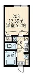 ラフィーネ生田2(1K/2階)の間取り写真