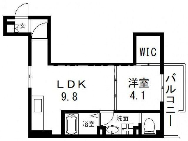 ARCA弥刀駅前(1LDK/2階)の間取り写真