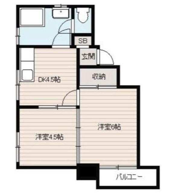 スターライトマンション(3DK/3階)の間取り写真