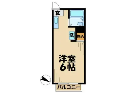 サンライズSATOH サトウ(1K/4階)の間取り写真