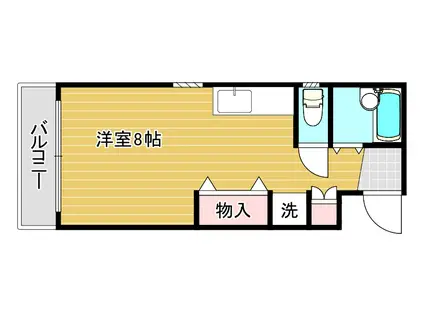 宇品神田ハイツ(ワンルーム/3階)の間取り写真