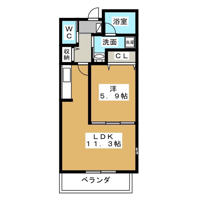 コフレ・アン(1LDK/2階)の間取り写真