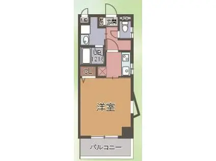 タカマツ神戸駅南通(1K/10階)の間取り写真