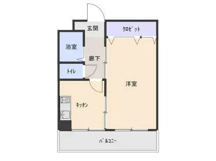 マキシム周南(1DK/5階)の間取り写真