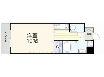 サンシャイン十番館.曽根(1K/2階)の間取り写真
