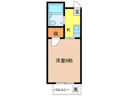 ソフィアマンション(ワンルーム/4階)の間取り写真