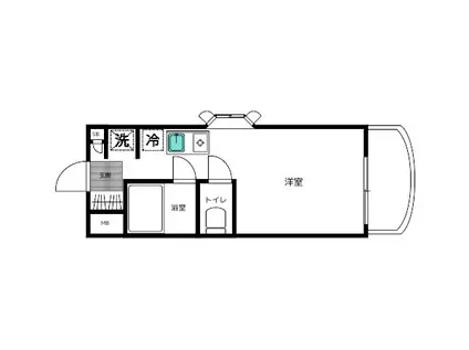 ホーユウコンフォルト菊名(ワンルーム/2階)の間取り写真