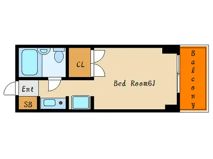 MTビル(ワンルーム/4階)の間取り写真