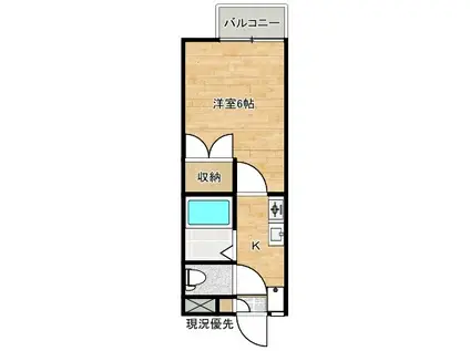 SUNパレス(1K/1階)の間取り写真