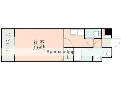 モンテ保田窪(1K/3階)の間取り写真