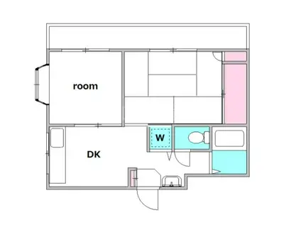 リージェント仲池上(2DK/2階)の間取り写真