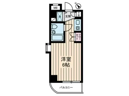 ダイホープラザ橋本III(ワンルーム/4階)の間取り写真