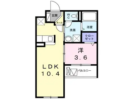 GRANDE REIZ(1LDK/5階)の間取り写真