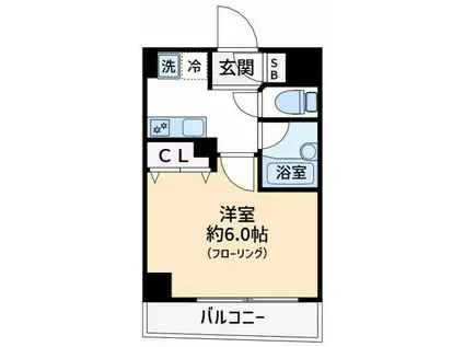 スカイコート大森第6(1K/1階)の間取り写真