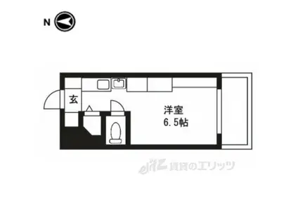DETOM-1烏丸一条(ワンルーム/4階)の間取り写真