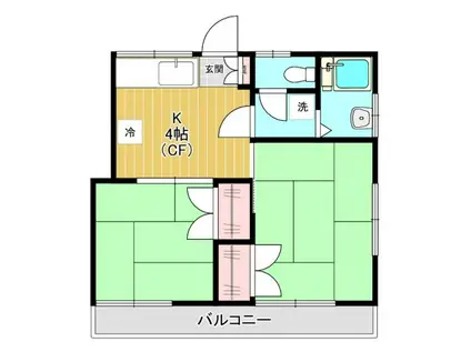 セイパレス日吉IV(2K/2階)の間取り写真