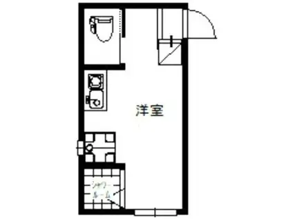 サークルハウス江古田弐番館(ワンルーム/1階)の間取り写真