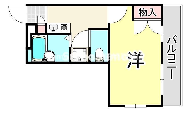 レオパレスみその(1K/3階)の間取り写真
