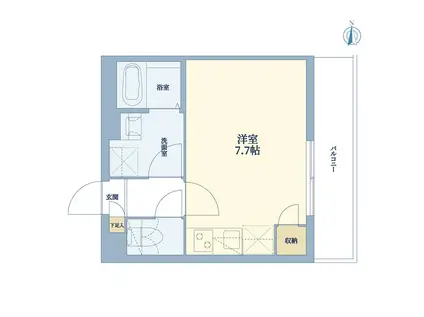 ウェルスクエア新中野II(ワンルーム/2階)の間取り写真