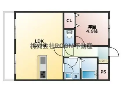 PREMIER AGE(1LDK/1階)の間取り写真