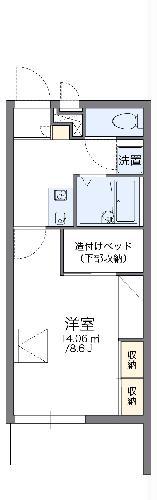 レオパレス沼南III(1K/2階)の間取り写真