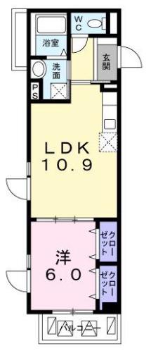 グランボヌール茗荷谷(1LDK/3階)の間取り写真