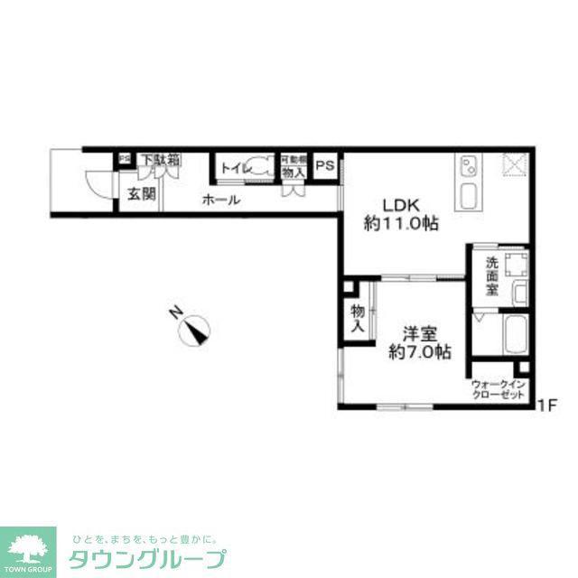 CLUSS(1LDK/1階)の間取り写真
