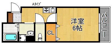 MIYO87(1K/2階)の間取り写真