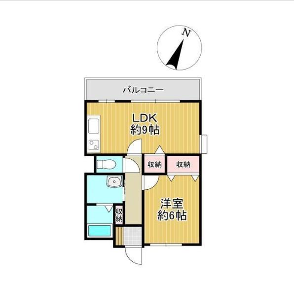 ラフィーネ(1LDK/1階)の間取り写真