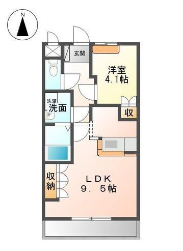 レジェンド(1LDK/2階)の間取り写真